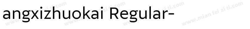 angxizhuokai Regular字体转换